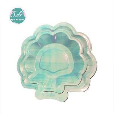 Placas de papel florales europeas de la categoría alimenticia del estilo 7inch