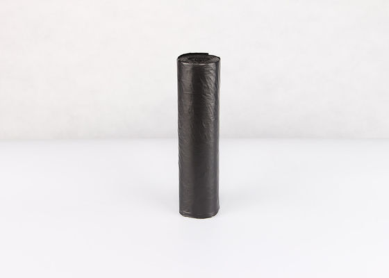 Los bolsos de basura plásticos negros biodegradables de 55 galones doblan el Ldpe de encargo